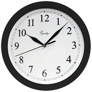 La Crosse Technology Ltd 25203 10 in. Black Plastic Wall Clock