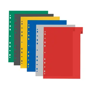 31 Pages Label Binder Divider, 11 Hole Binder Divider with Index Label, Office File Folder Divider, Binder Accessories for Home School Office