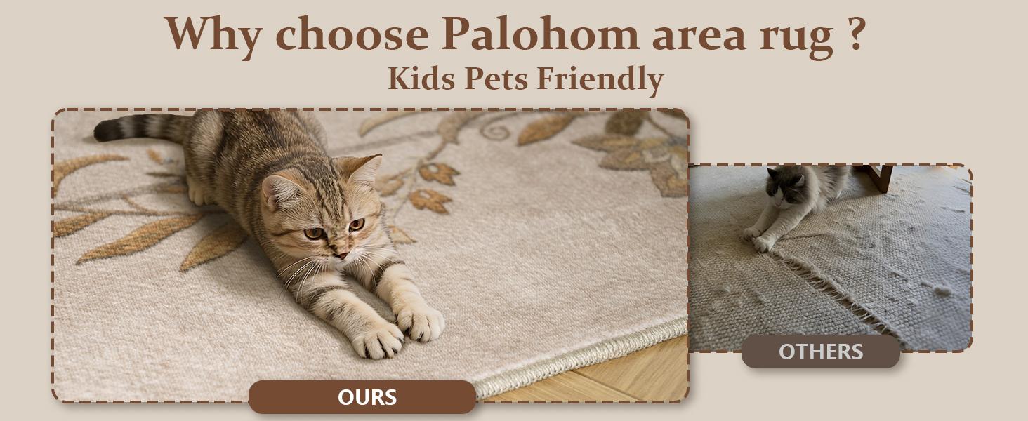 Area Rugs for Living Room: Washable Bedroom Rug Stain Resistant Non Slip Low Pile Ultra Soft Faux Wool Lightweight Large Rugs for Dining Room Kitchen Farmhouse Entryway Home Office Indoor