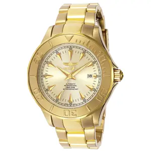 Invicta 7039 Men's Signature Automatic 23k Yellow Gold Plated Watch