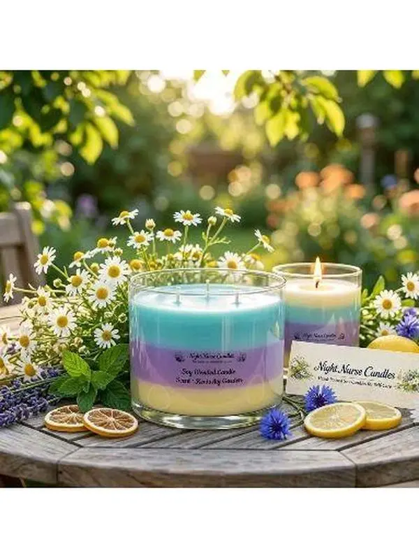 Luxury Colorful Rainbow Summer Decor Candle