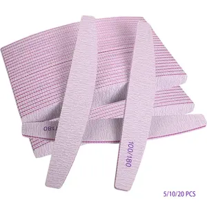 ✨ 5/10/25 Pcs Nail Files | 100/180 Grit Dual-Side Nail Buffing & Shaping Blocks | Reusable | For Acrylic & Natural Nails – Filing, Shaping, Polishing | Essential Manicure Tools for Salon & Home Use