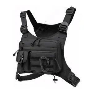 Unisex Outdoor Chest Bag, Running Cycling Tactical Vest, Sports Fitness Daily Wear Chest Pack, Versatile Shoulder Bag for Men and Women Runners