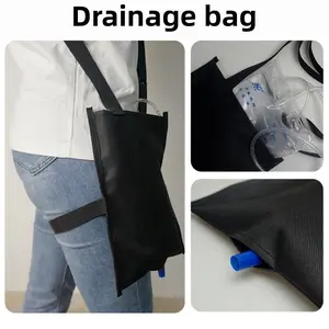 Urinary Bag Holder with Catheter Kit, Crossbody Backpack for Urinary Bags, Elderly Care Storage Pouch, Drainage Bag Carrier