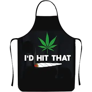 Kitchen Apron  Pot Weed Stoner Apron Adult Unisex for Baking, Crafting, Gardening, Cooking Kitchen