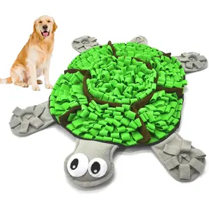 Snuffle Mat for Dogs, Tortoise-Themed Slow Feeder for Small/Middle/Large Breed, Durable Washable Portable Pet Feeding Mat, Nose Work Training Pad, Anxiety & Mental Stimulation
