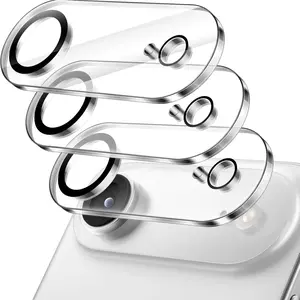 3 Pack Camera Lens Protector for iPhone 17 Pro Max,Tempered Glass,9H Hardness,Ultra HD,Anti-Scratch,Case Friendly,Does not Affect Night Shots，for iPhone 17/17 Pro/iPhone Air