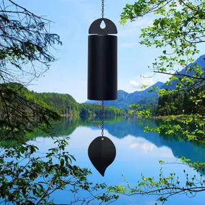 Deep Resonance Serenity Bell Large Wind Chimes for Outside Deep Tone 30 Inch Memorial Wind Chimes for Loss of Loved One Sympathy   Decoration Outdoor Garden Patio