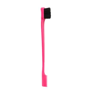 Brush Comb Vendor Double Sided Edge Control Brush For Baby Hair Salon Hair Comb Brushes Beauty Tools