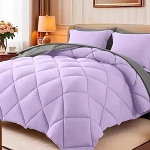 Cosybay 7-piece luxury bedding set - Breathable bedding - Super soft cotton blanket filling, keeps warm for all seasons - Quilted blanket, Bed sheet, Bed sheet, Pillowcase, Pillowcase, Bedding