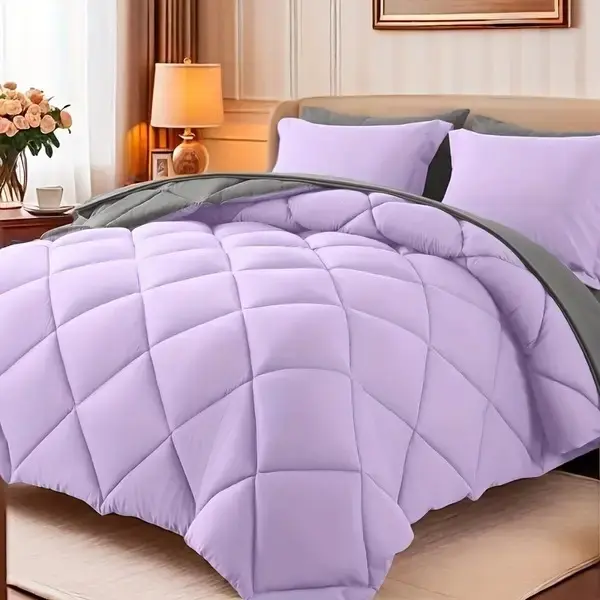 Cosybay 7-piece luxury bedding set - Breathable bedding - Super soft cotton blanket filling, keeps warm for all seasons - Quilted blanket, Bed sheet, Bed sheet, Pillowcase, Pillowcase, Bedding