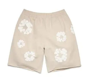 951064 Denim Tears Cotton Wreath Sweatshorts Cream