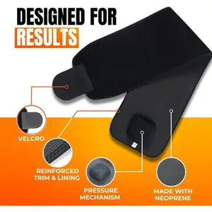 Abdominal Muscle Trainer "Super Coverage" Belt| High-quality waist shapewear, covers a wider torso area, better sweat absorption!(Large) Black abdominal binder girdle elbow support ab thrusting belt