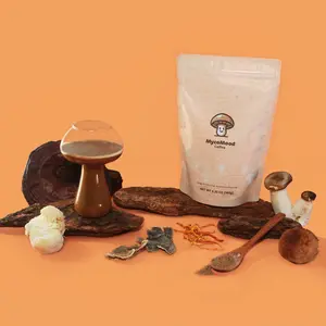 MycoMood Mushroom Coffee | 6 Mushroom Unique Blend - Smooth, Creamy, and Uplifting | Boosts Focus, Supports Digestion, and Enhances Immunity