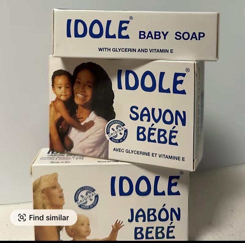 Idole Jabon Soap Pack 3 Facial Cleansing with Glycerin and Vitamin E for Skin Repair Cleanser