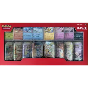 Pokémon TCG: Scarlet & Violet—Costco Prismatic Evolutions Mini Tin 8-Pack