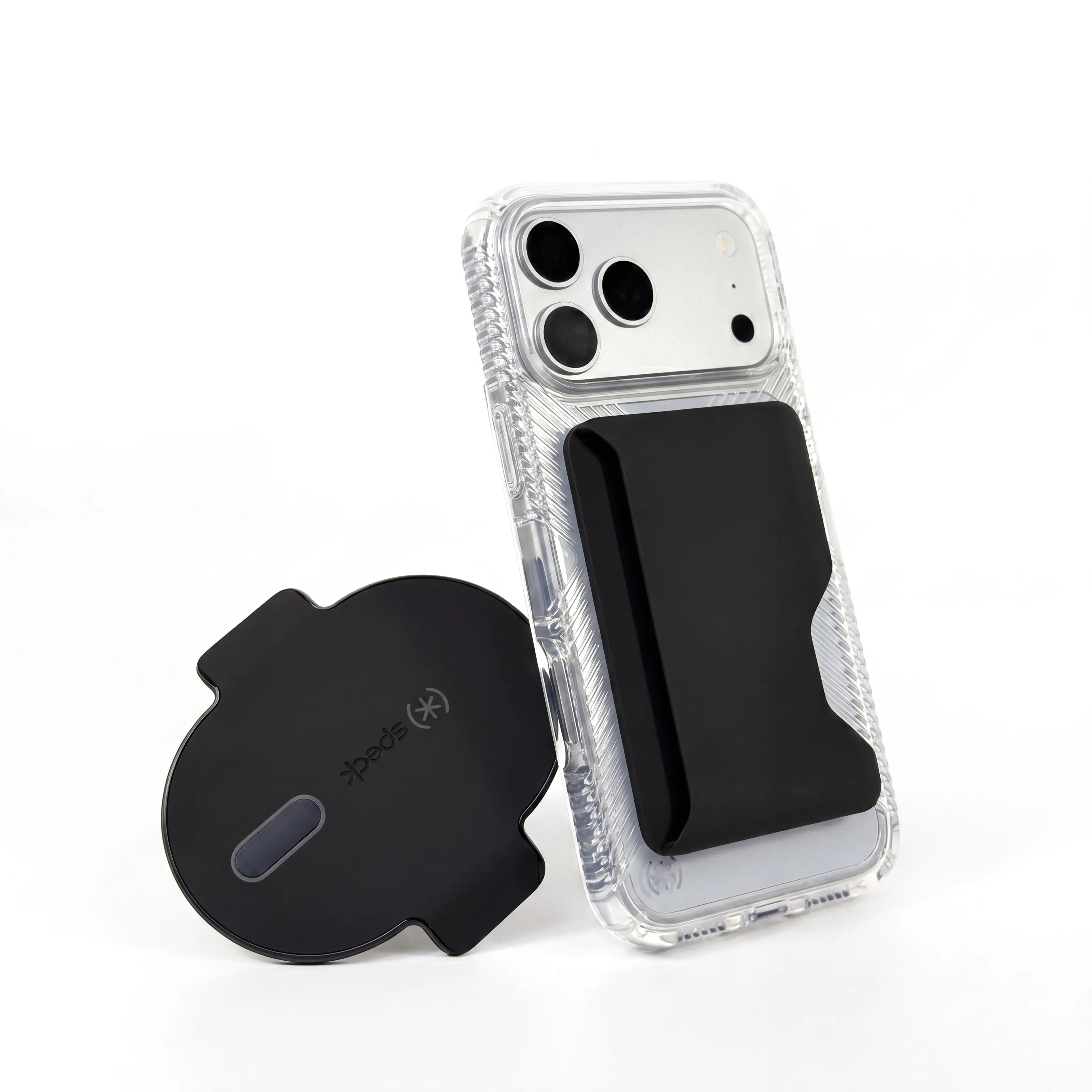 SPECK MagSafe Accessory Bundle - iPhone 17 Pro Presidio Perfect-Clear Grip Smartphone Case + ClickLock Wallet + Car Vent Mount