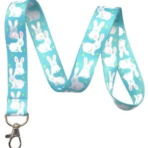 Execucat Lanyard - Easter Bunnies- ID Badge Holder & Keychain