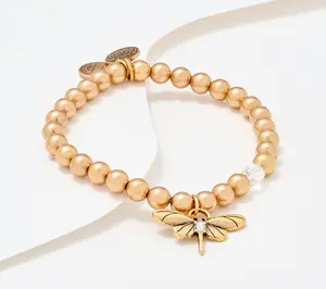 Divinely Guided by Theresa Caputo Dragonfly Charm Bracelet