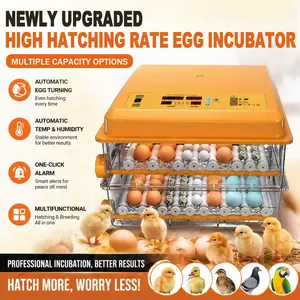 Must-Have 120-Egg Smart Incubator | 2026 All-in-One Automatic Poultry Hatcher with Digital Temp Control for Chickens & More