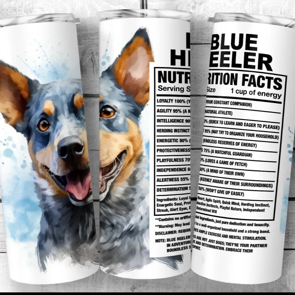 20oz Blue Heeler Tumbler