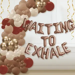 90pcs Neutral Brown Balloon Garland Kit Boho Arch Decorations for Birthday & Girls’ Night Party