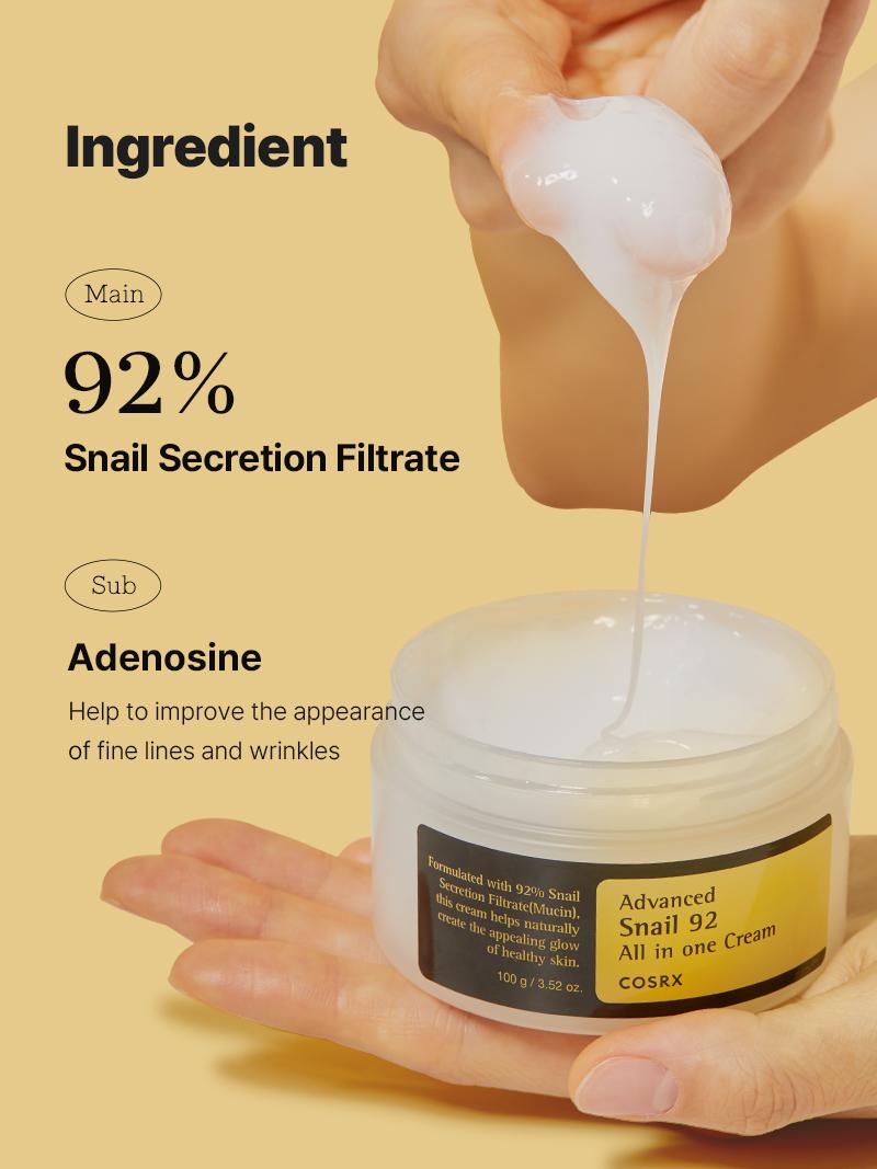 [COSRX OFFICIAL] Snail Mucin Essence & Cream Duo  | ULTIMATE SOLUTION CREAM NOURISHES, MOISTURIZES & REPAIRS DAMAGED SKIN