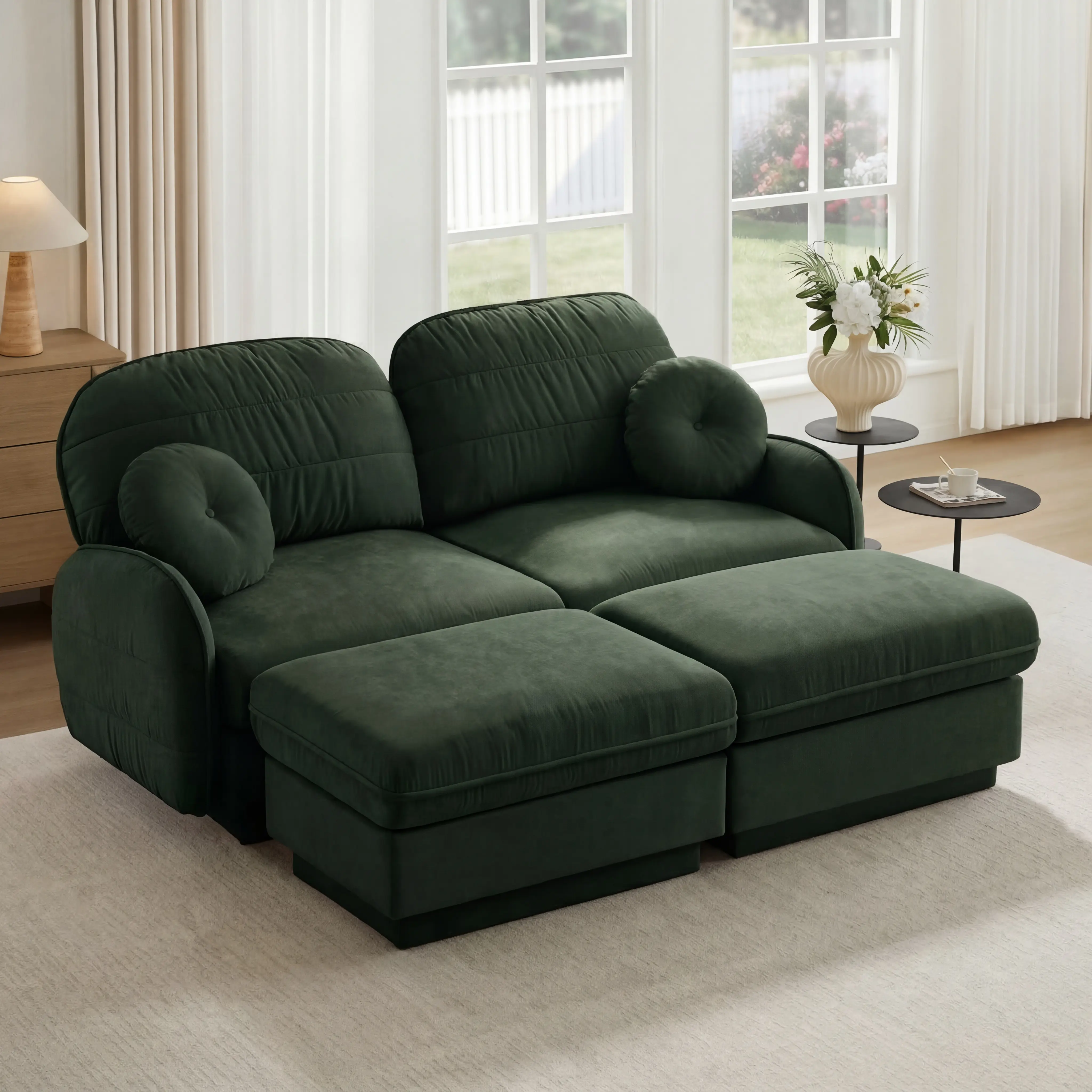 Green + Chenille + 2 Seat2