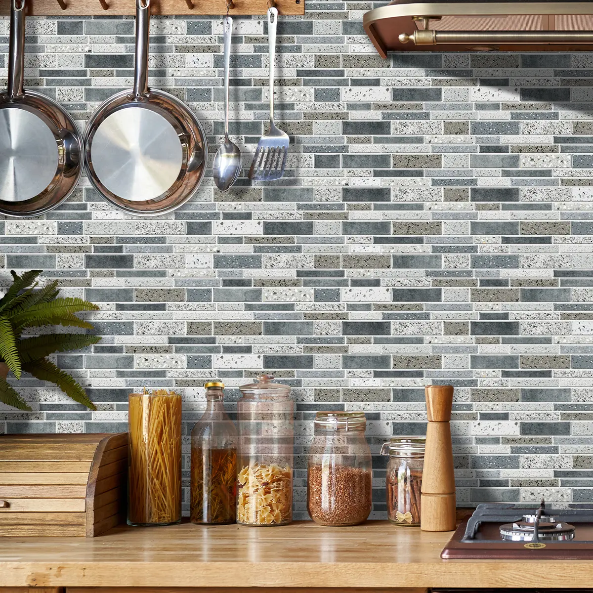 Self-Adhesive Faux Marble Ceramic Tile Wall Decals, Decorative Wall Sticker, Peel & Stick Instantly, Waterproof & Stain-Resistant, 36-Piece Set, Kitchen Bathroom Decor, Self Adhesive Tiles