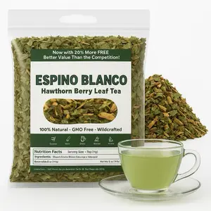 5oz (141g) Espino Blanco Te Herbal (Hawthorn Berry) Herbal Tea - Premium Hoja de Calidad | 100% All-Natural Loose Leaf| Non-GMO Mexican Herbal Tea Wildcrafted.