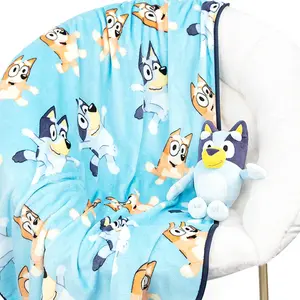 Jay Franco Bluey Dance Party Set 40x50 Blanket & Pillow Buddy Set