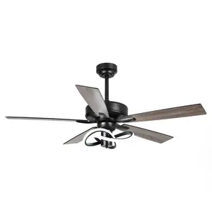 52 Inch Oregon DC Motor Modern Downrod Ceiling Fan with LED Light