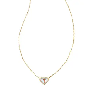 Kendra Scott Anna 14K Gold Over Brass Pendant Necklace - Dichroic Glass