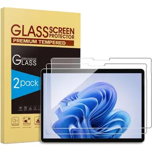 [2 Pack] Screen Protector for Surface Pro 11 2024/ Surface Pro 9/Surface Pro 10/Surface Pro 8/Surface Pro X, [13 inch], 9H Tempered Glass/Support Surface Pen