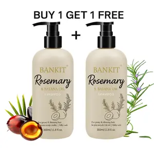 [Buy 1 Get 1 Free] BANKIT Rosemary Batana Hair Growth Shampoo – Anti Hair Loss & Thickening Shampoo for Women & Men – Keratin Formula for Healthy Scalp & Fuller Hair