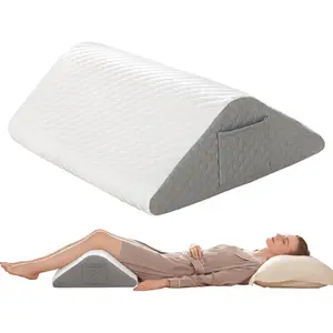Leg Elevation Pillows for After Surgery Knee Wedge Pillow for Back Pain Relief Sleeping, Leg Wedges for Elevation Swelling Circulation Leg Pillow for Back Hip Knee Ankle Leg Discomfort