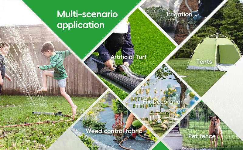 WOEDEN 6" Galvanized Landscape Staples 10 Gauge U-Shaped Garden Stakes for Weed Barrier Durable Growing Tray Drip Irrigation & Holiday Decorations 120/200 Pcs