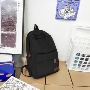 1 Simple Reusable Backpack, Durable Outdoor Canvas Bag - Suitable for Daily Commuting and Office Laptop Bag, Unisex High-Quality Shoulder Bag
