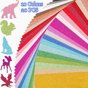 Colorful Glitter Cardstock Paper (21x29.7cm), Perfect for Scrapbooking, Crafts, Party Decorations, DIY Graduation Caps, Greeting Cards, Birthdays & Weddings