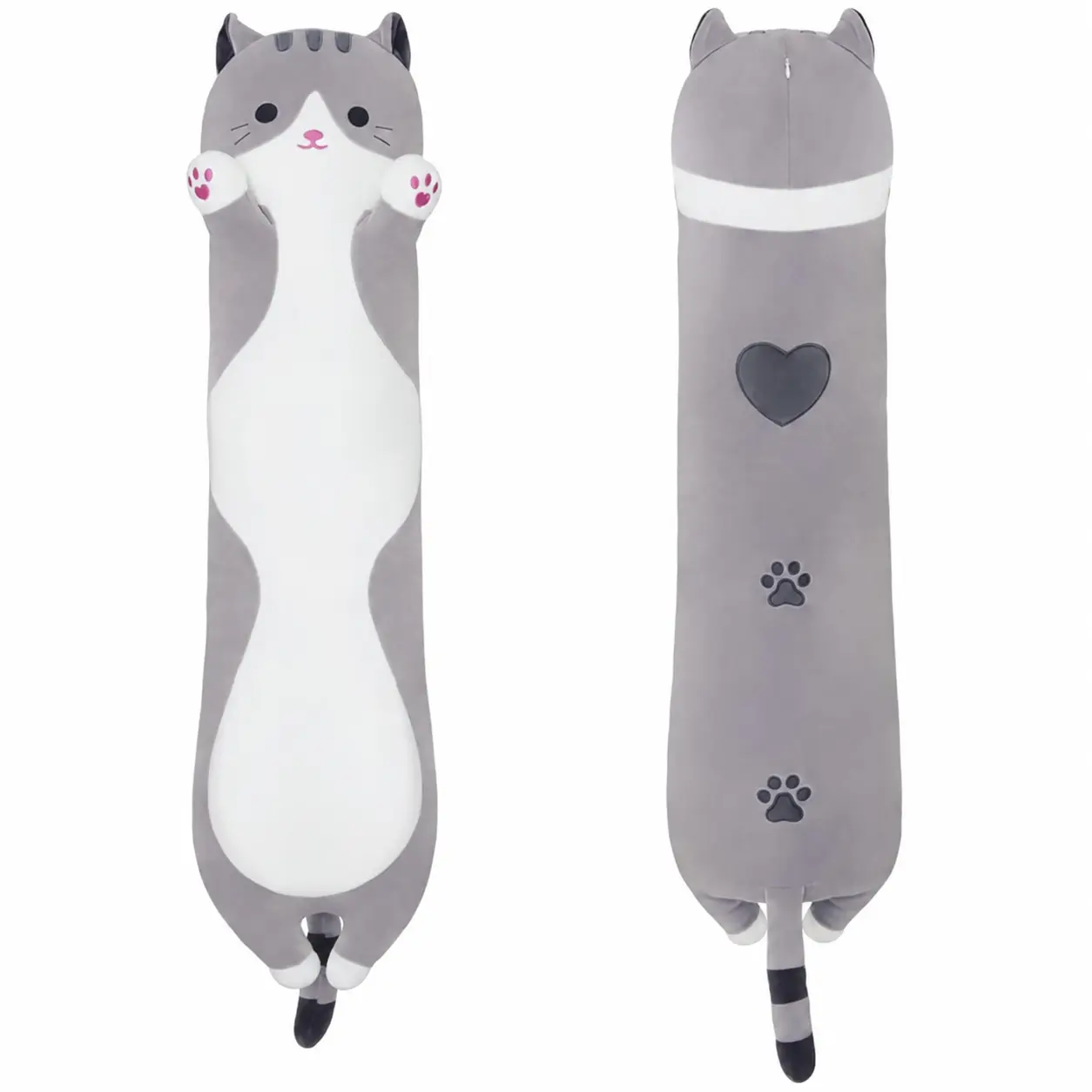 CHUBBYJOY 50cm/20in Cutecore Animal Character Stuffed Toy (Fox/Cat/Axolotl) - Vacuum-Packed Soft Short Plush PP Cotton Hugging Cushion, Gently Pat and Shake, Cool Unique Gifts for Women, Quirky Collectible Kawaii Unisex Decor