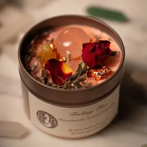 Glass Jar Scented Candle, Ocean Scent, Fresh Bamboo Scent, Sunshine Citrus Scent, Gardenia and Tuberose Scent, Rose scent, Lavender scent