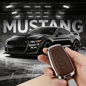 WOAOW Must-Have Upgrade! Premium Key Fob Cover for Ford F150 F250 F350 Raptor Bronco (2017-2022), 360° Protective Case for Push Start Smart Key  vehicle accessories