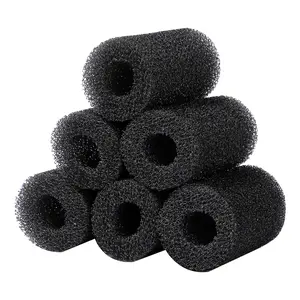 6-Pack Pre-Filter Sponge for Aquarium Shrimp Fry Fish Tank Filter 0.8” Intake, Replacement Foam Cover