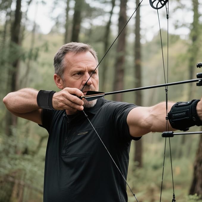 Index Finger Archery Release Open Hook BowhuntingTrigger Aid with Single-Sear Design, Adjustable Length,Travel & Tension