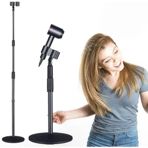 Hands-Free Rotatable Hair Dryer Stand with and Base for Salon and Home Use - for and Pets