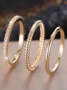 Round set ring, synthetic white crystal zirconia, vintage and high-end, suitable for wedding proposals, Engagement Rings, everyday wear, women's jewelry.