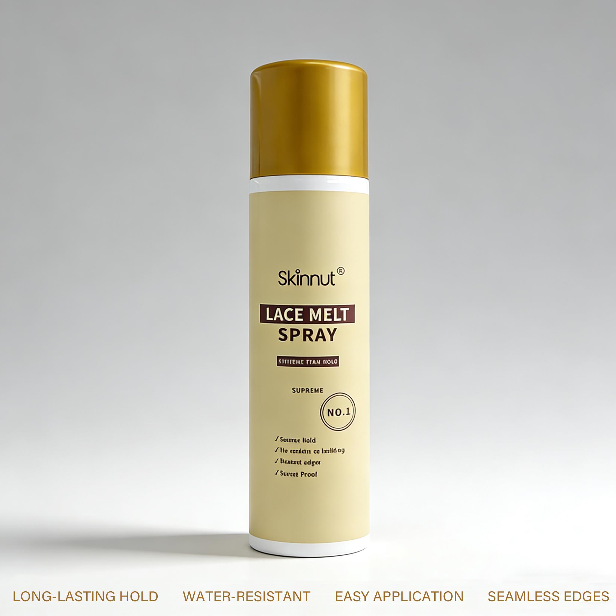 Lace Melting Spray And Holding Spray, Extra Hold Melting Spray for Lace Wigs, Strong Natural Forming Hold with Fast Drying/No Residue, 5.07 FL OZ 150 ML