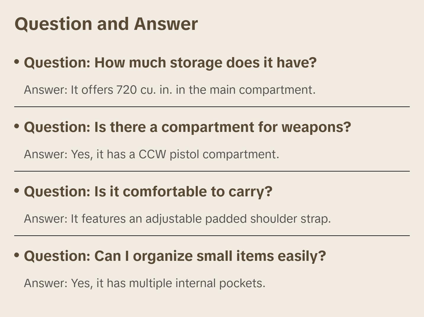 Vism Tactical Sling Backpack