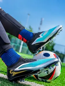 1 Pair Unisex Professional Football Shoes TPU Long Studs Crystal Outsole Seamless Upper Fast Direction Change Precise Ball Control For Match Training