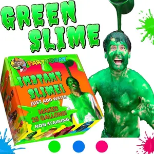 PARTY GOAT Instant Green Slime Powder. Bulk Slime Kit. 25 Gallons. Mix with Water to Make Large Buckets to Pour on People or Fill a Kids Pool
